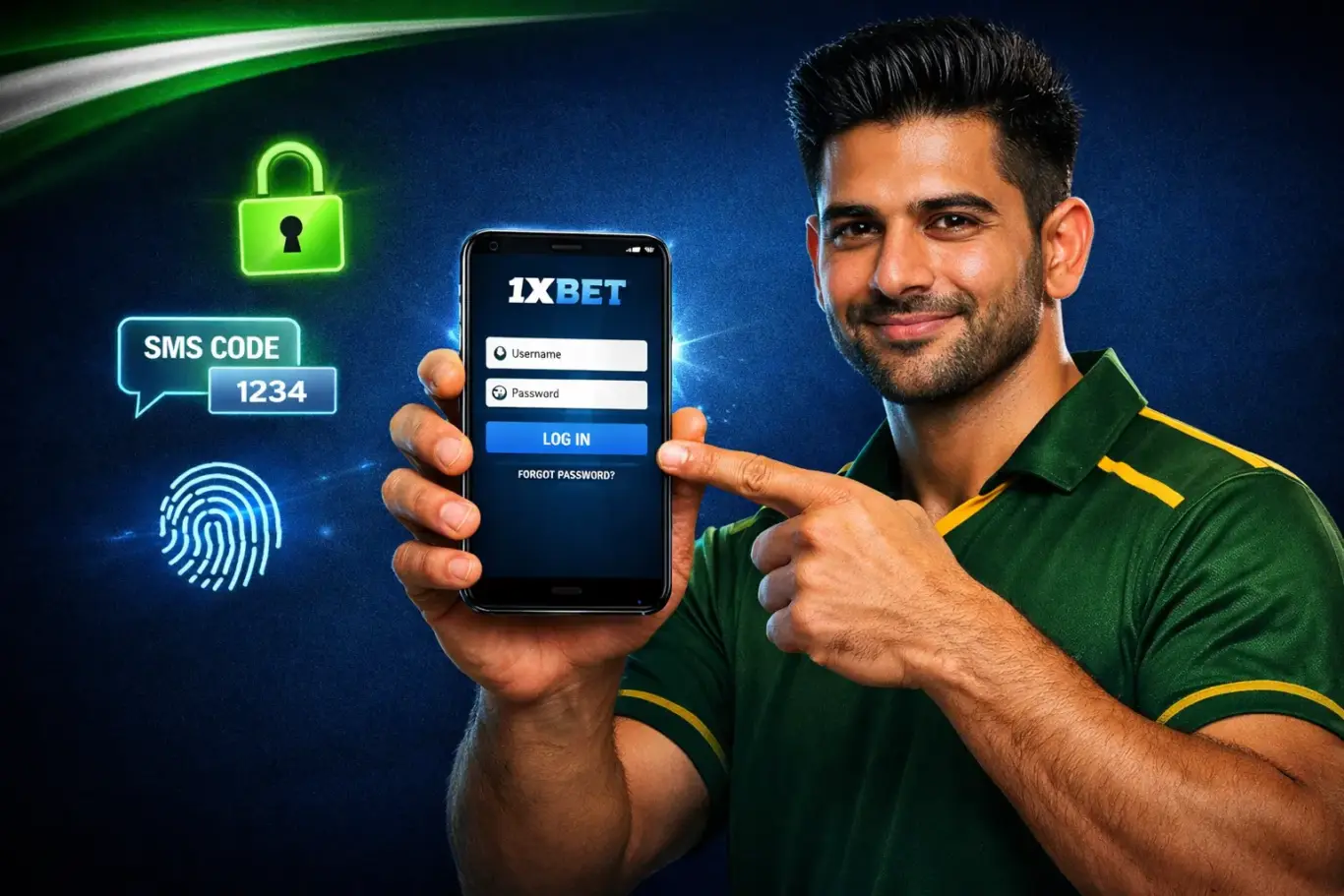 1xBet Pakistan login 2026 - sign in via email, phone, SMS or social media in under 10 seconds